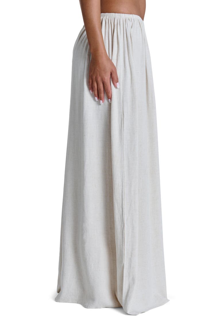 Cotton & Linen WIde Leg Pants, Alternate, color, CREAM