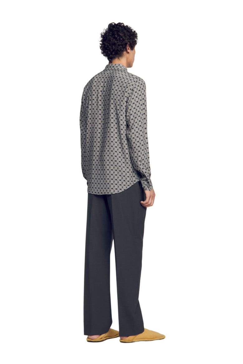 Chain print shirt, Alternate, color, Grey