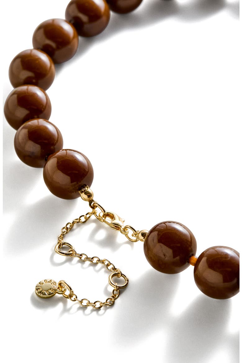Jane Beaded Necklace, Alternate, color, BROWN
