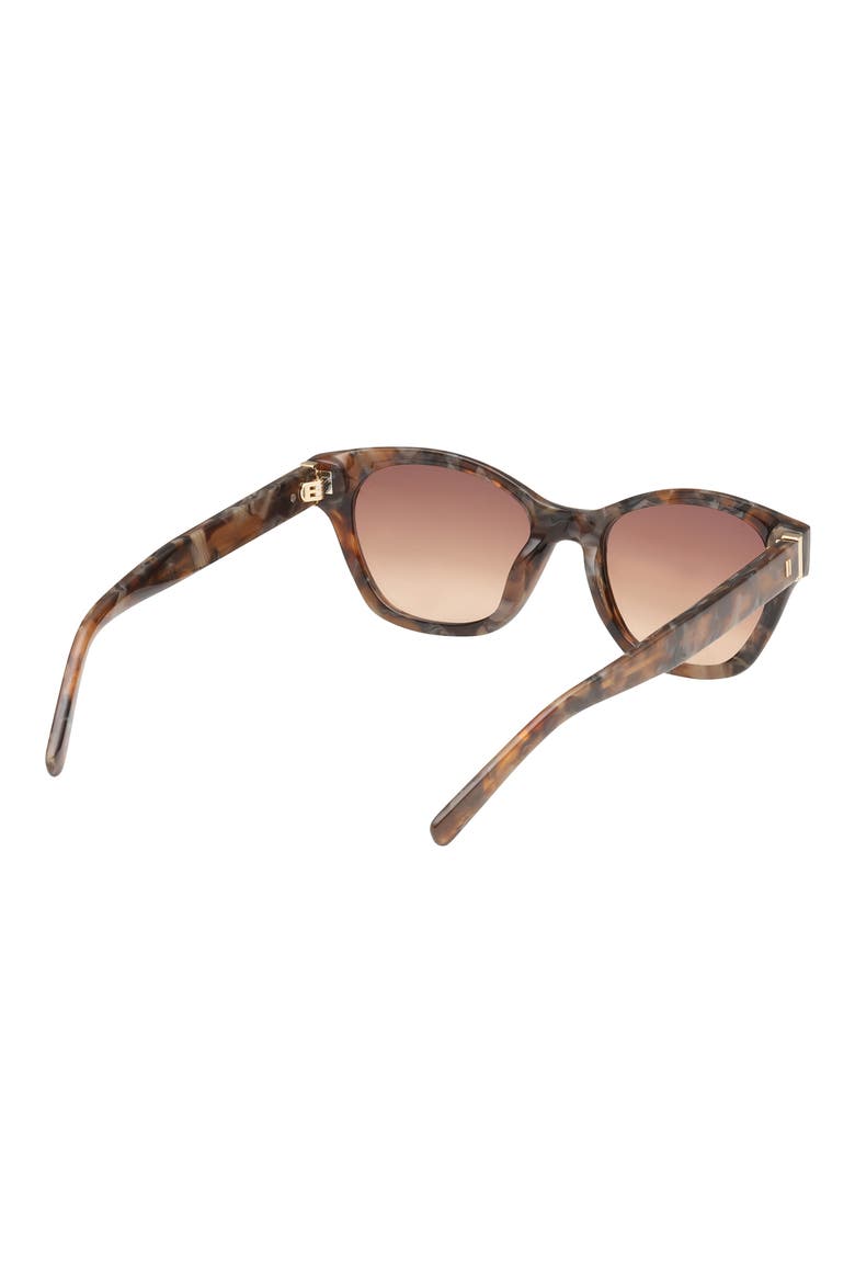 50mm Cat Eye Sunglasses, Alternate, color, DARK HAVANA / BROWN BEIGE