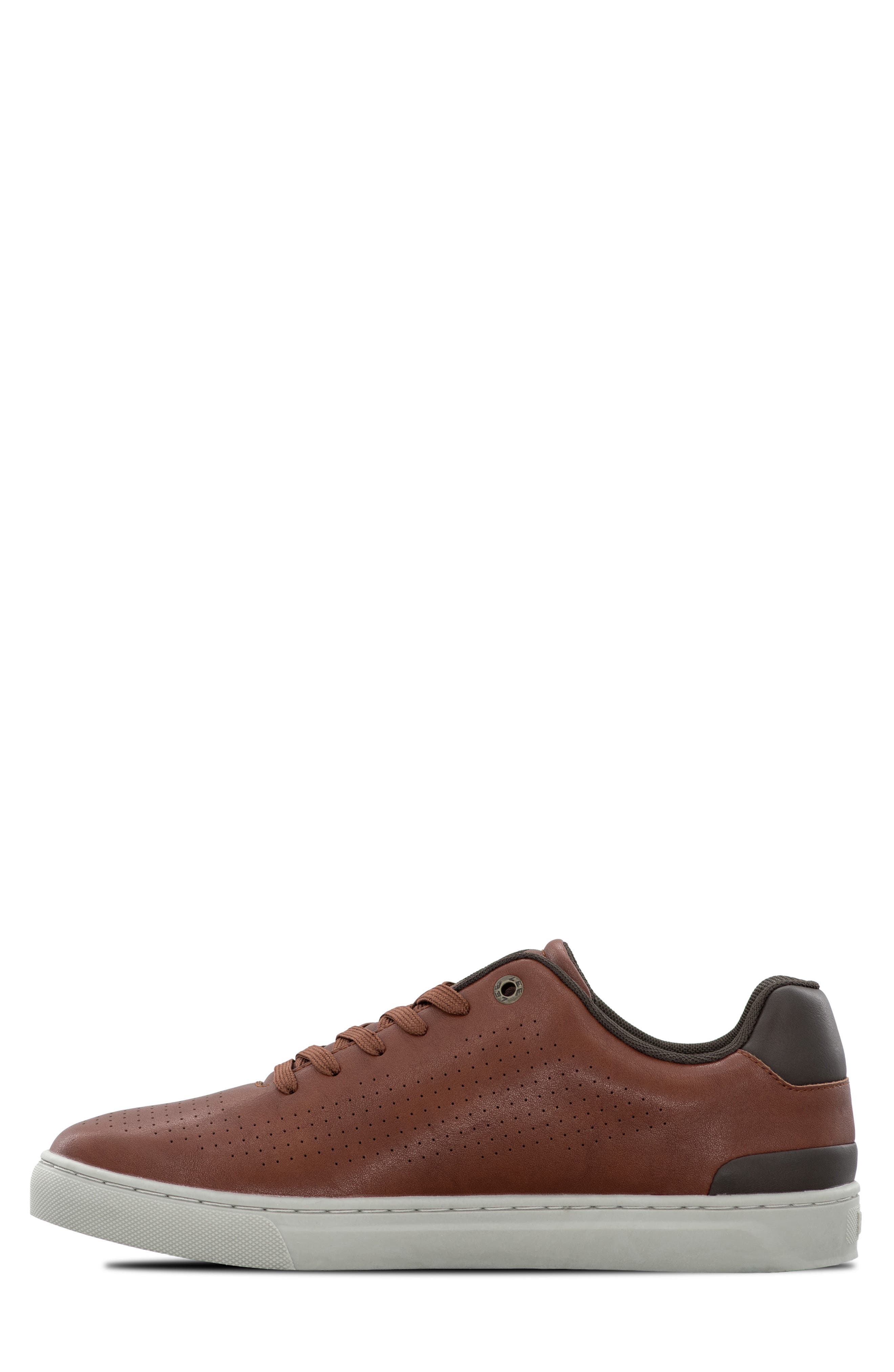 Lennon Faux Leather Sneaker, Alternate, color, RUSTIC TAN/ ESPRESSO/ PUTTY