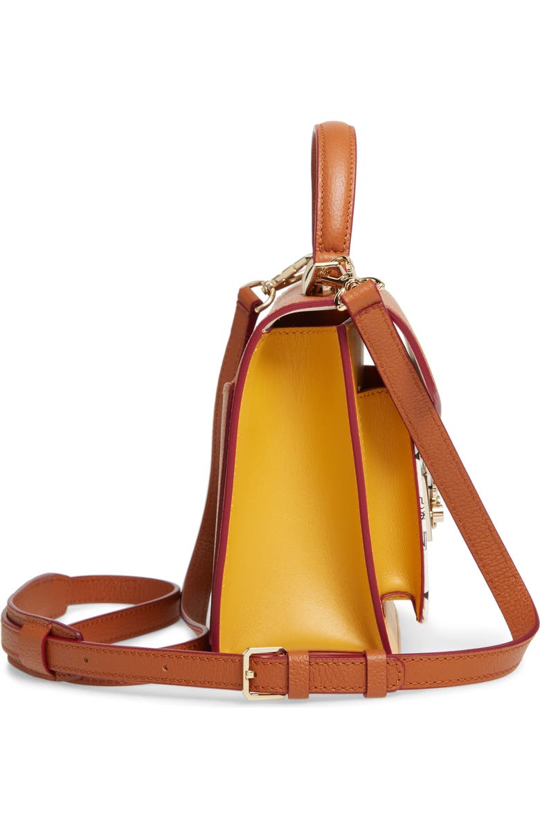 MCM Patricia Visetos Coated Canvas & Leather Block Satchel, Alternate, color,