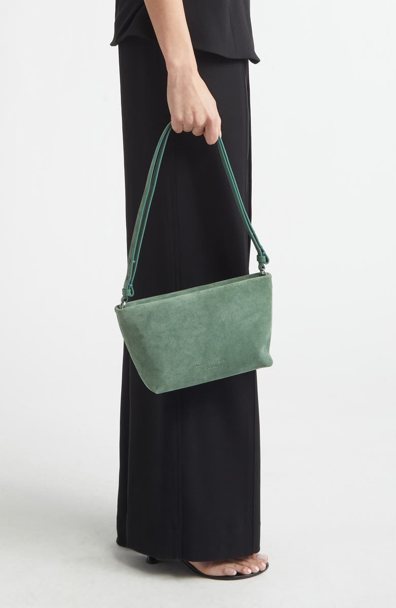 Proenza Schouler Bond Suede Shoulder Bag, Alternate, color, Patina