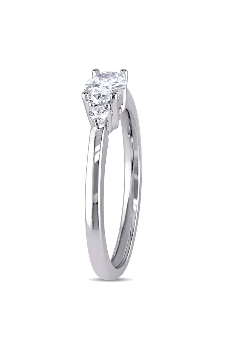 Julianna B. 3/5 CTTW Diamond Oval 3-Stone Ring 18k, Alternate, color, 18K White Gold