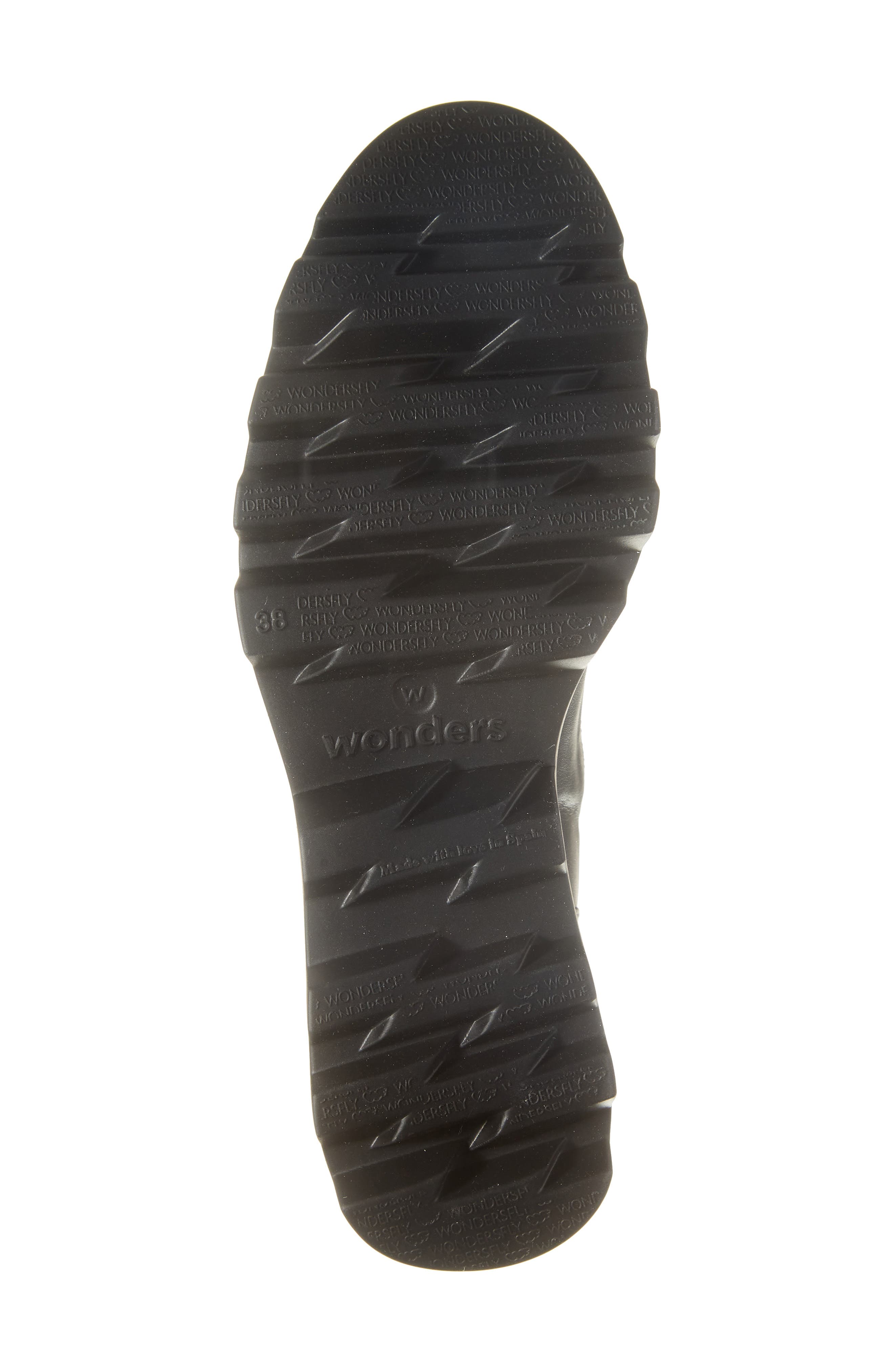 Wonders Platform Wedge Chelsea Boot, Alternate, color, Black Leather