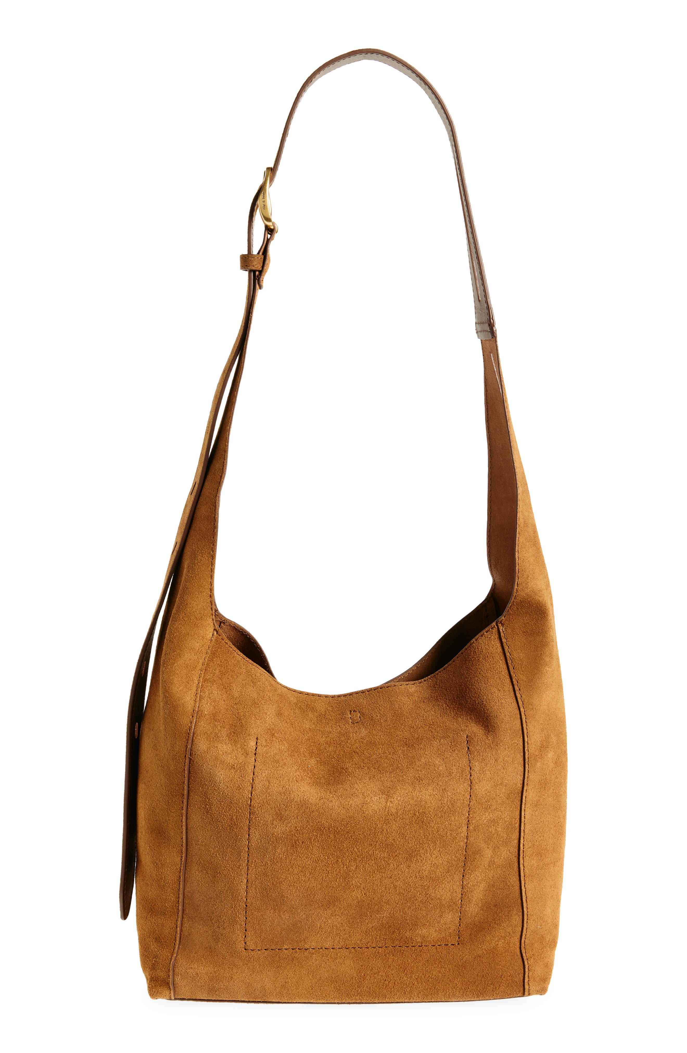 Belize Small Suede Shopper Bag, Alternate, color, BROWN SUEDE