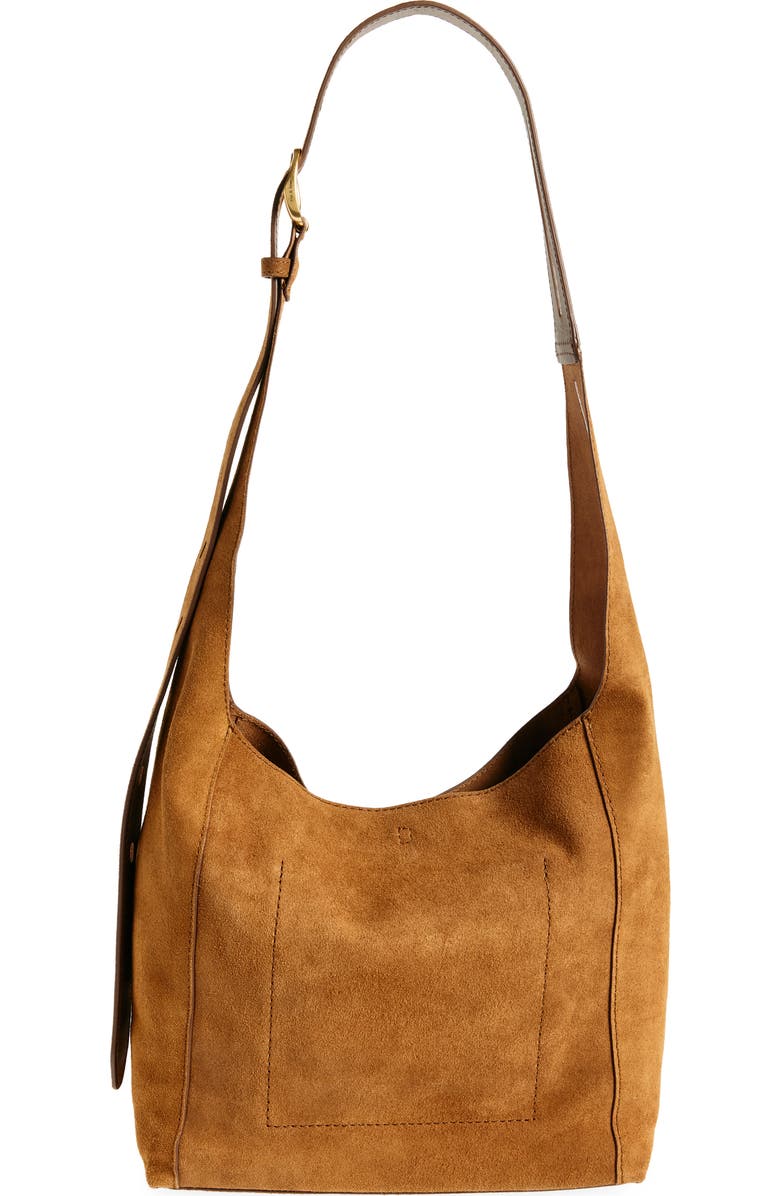 rag & bone Belize Small Suede Shopper Bag, Alternate, color,
