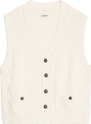 Zadig & Voltaire Mally Cable Stitch Vest