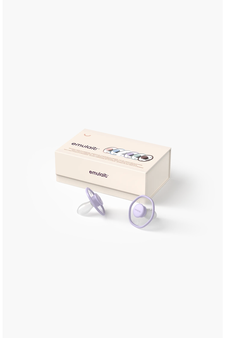 The Emulait Pacifier 0-6 Months 2-Pack, Alternate, color, Lilac