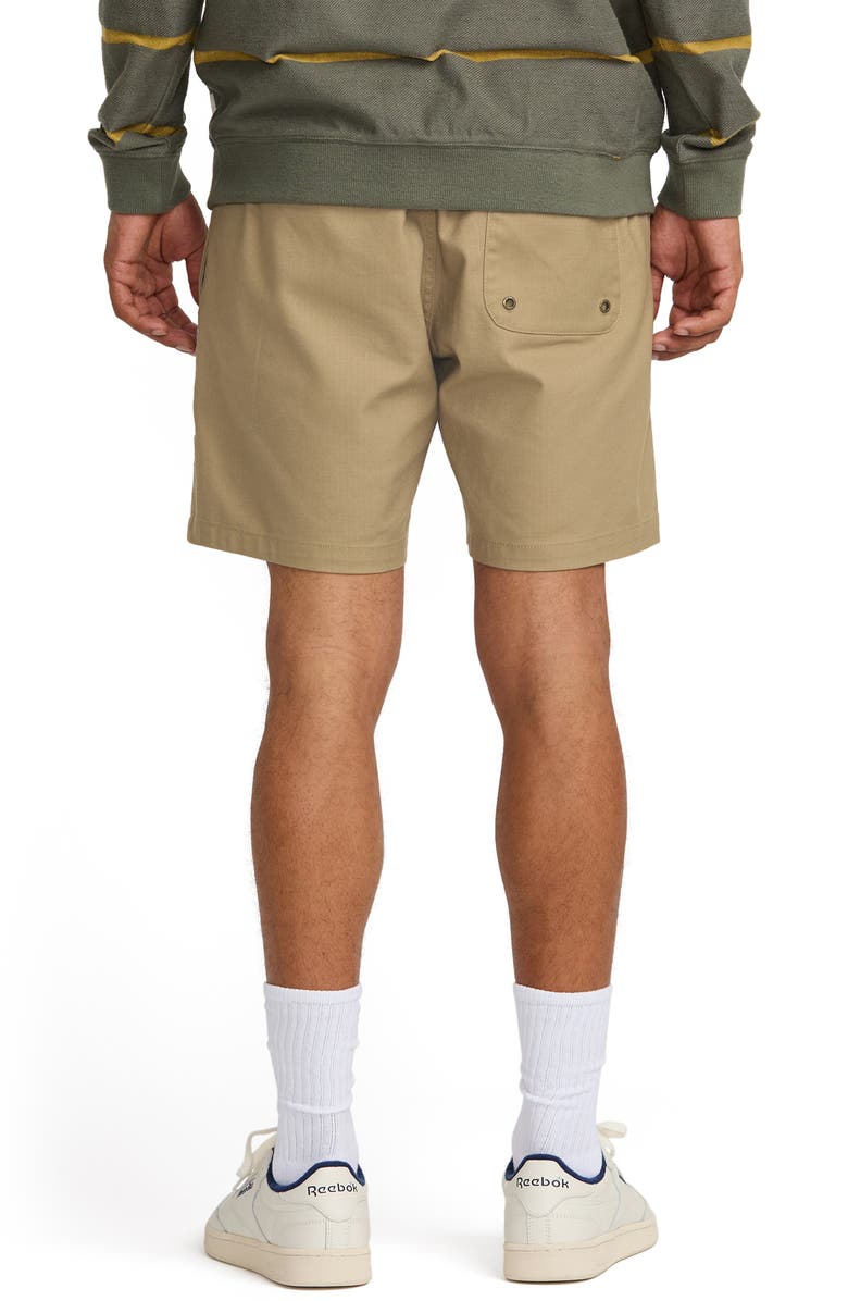 RVCA Civic Range Integrated Belt Cotton Blend Shorts, Alternate, color, 