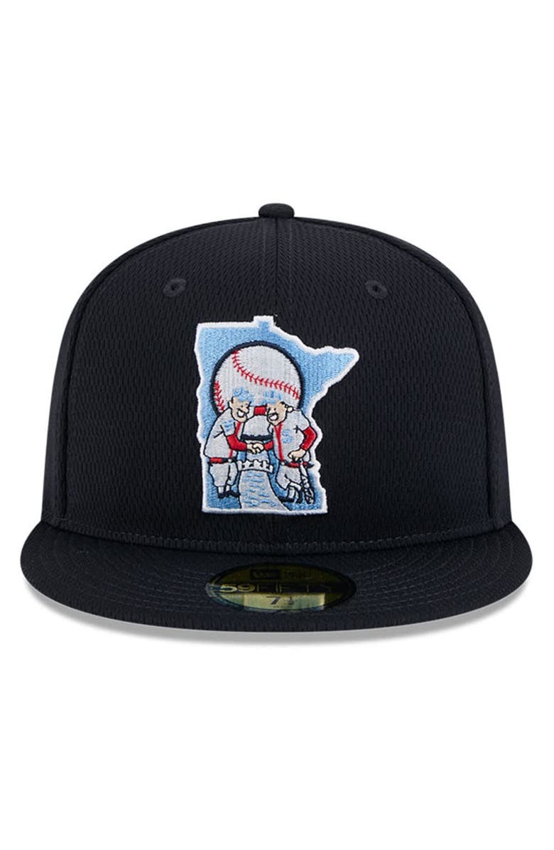 New Era Men's New Era Navy Minnesota Twins 2025 MLB Clubhouse 59FIFTY Fitted Hat, Alternate, color, 