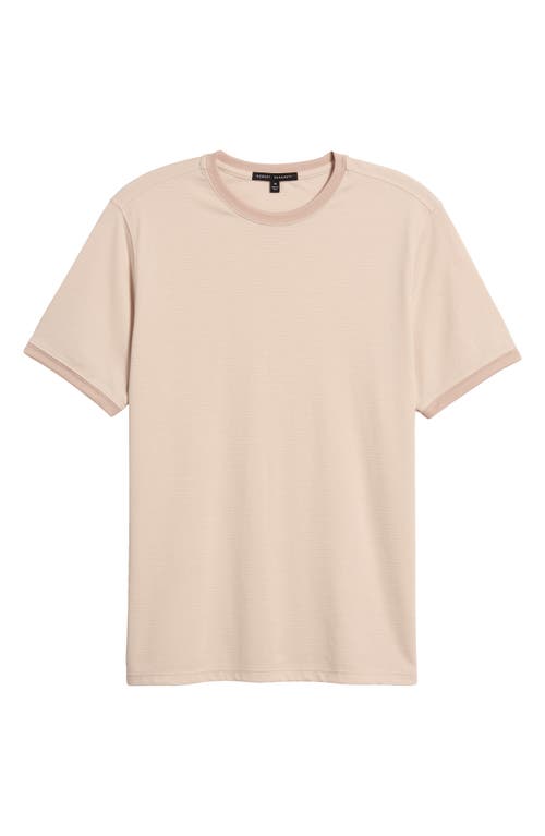 Robert Barakett Forester Tipped Cotton T-shirt In Pink