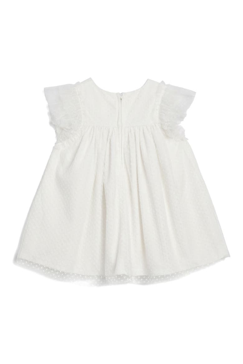 Kids' Lilly Dot Mesh Float Dress, Alternate, color, WHITE