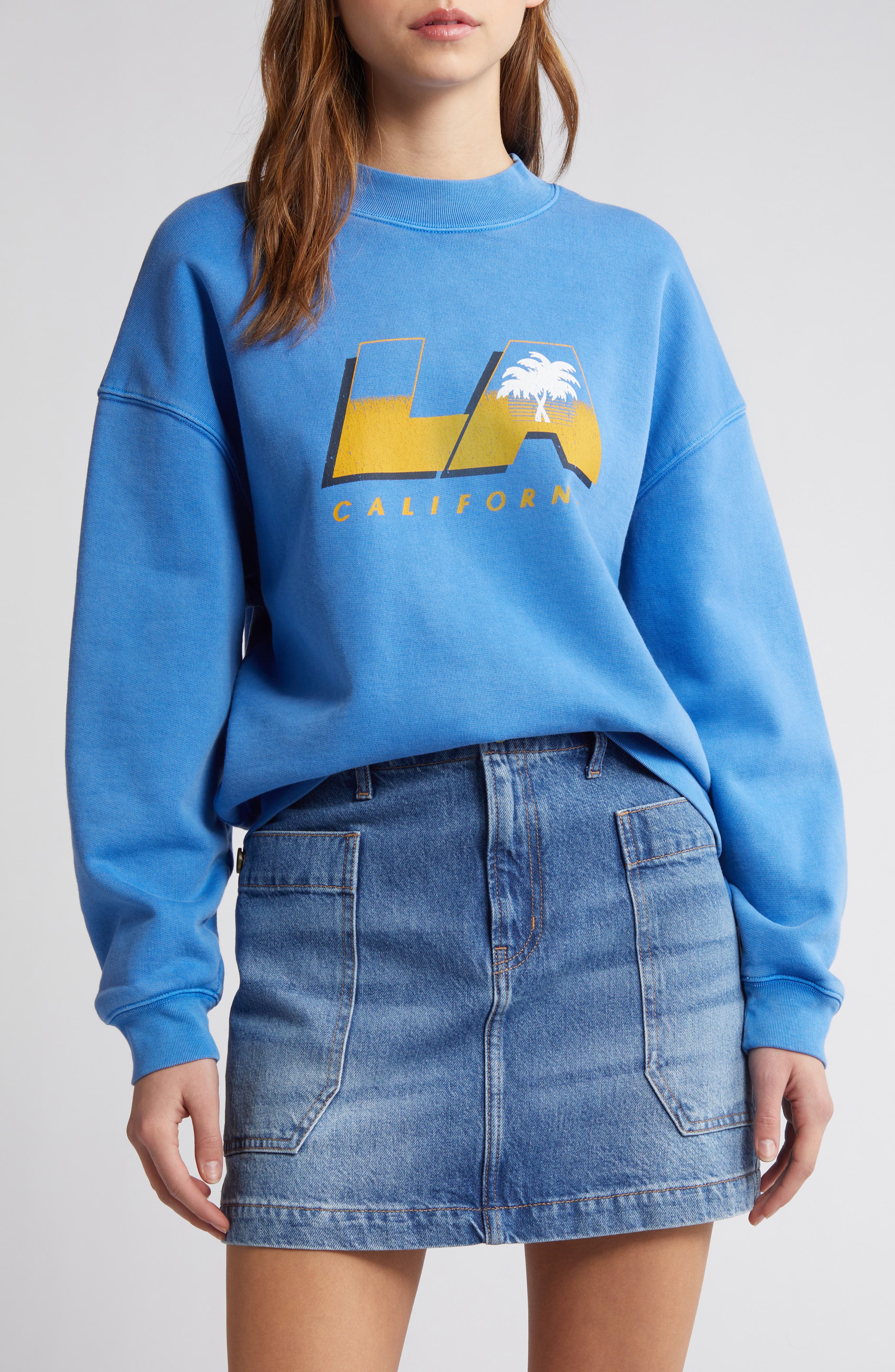 FRAME Los Angeles Cotton Blend Sweatshirt