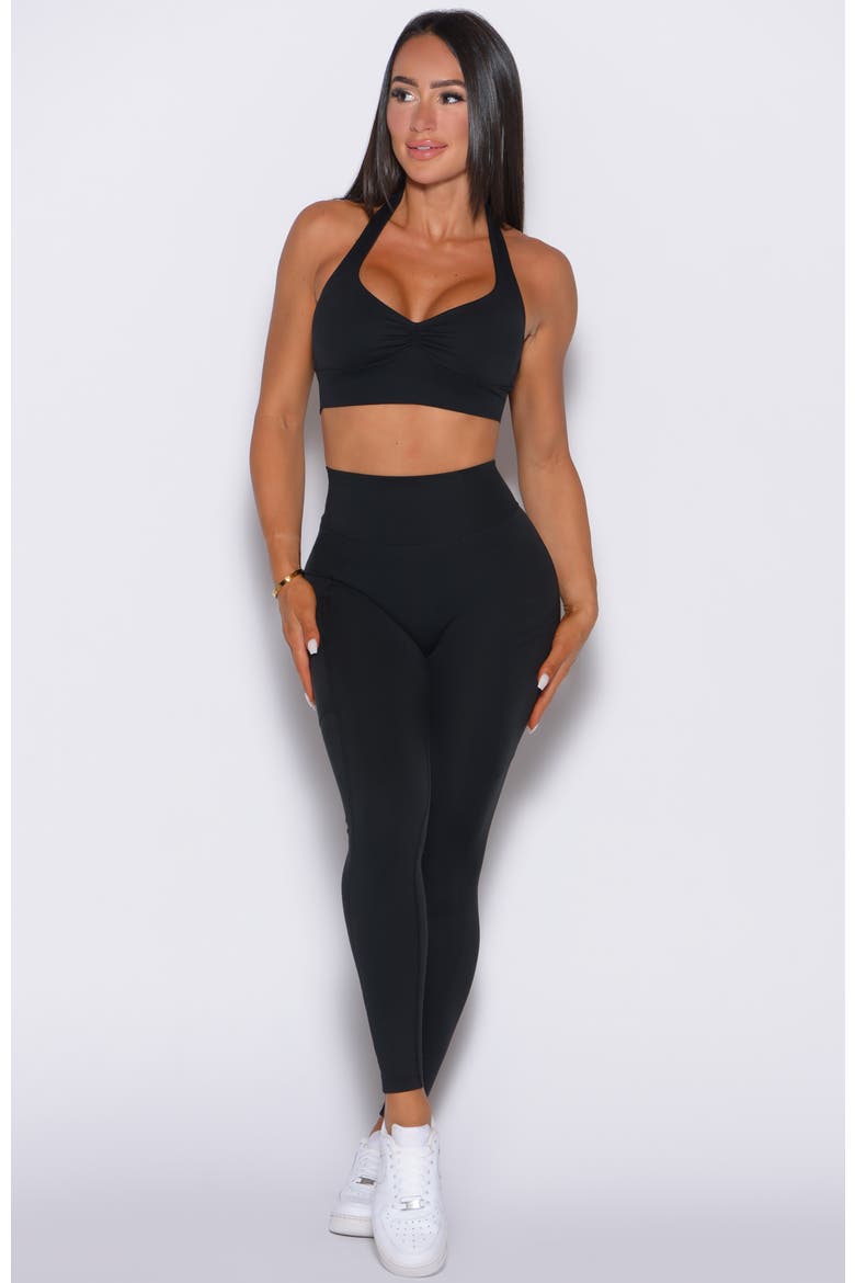 Backless Bra, Alternate, color, Black