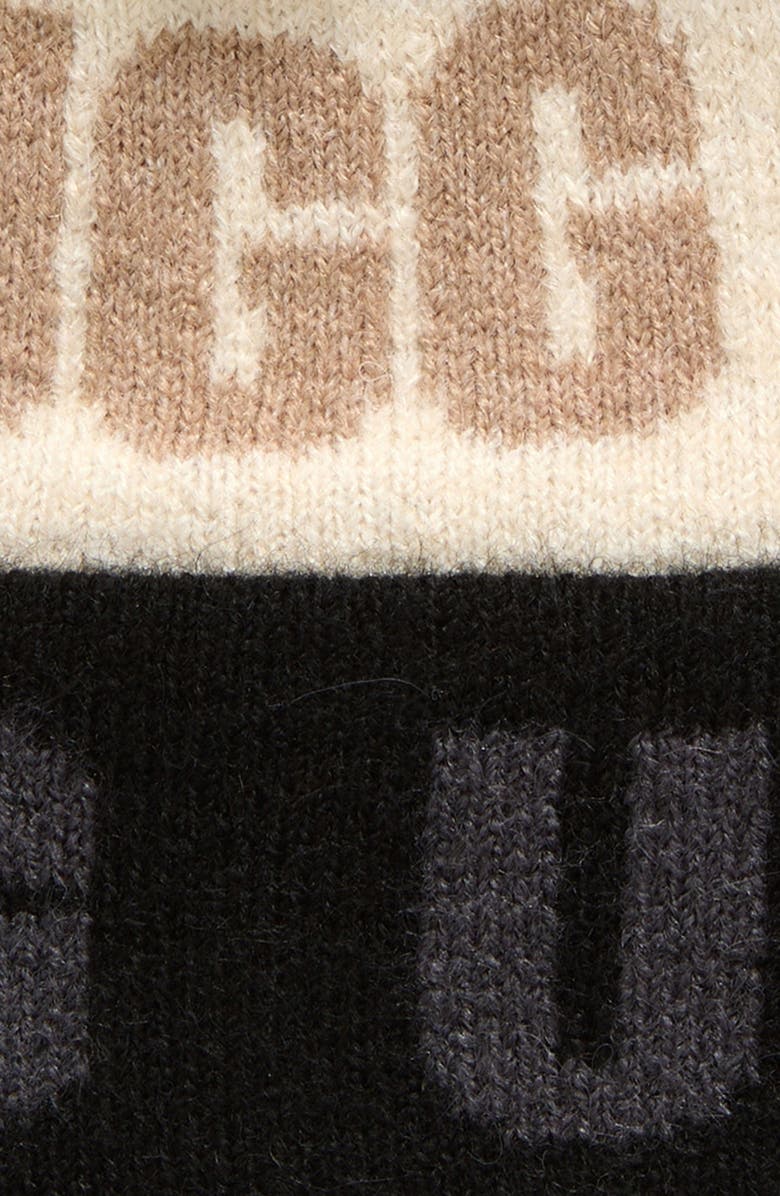 UGG<sup>®</sup> Logo Jacquard Beanie, Alternate, color, Black Multi
