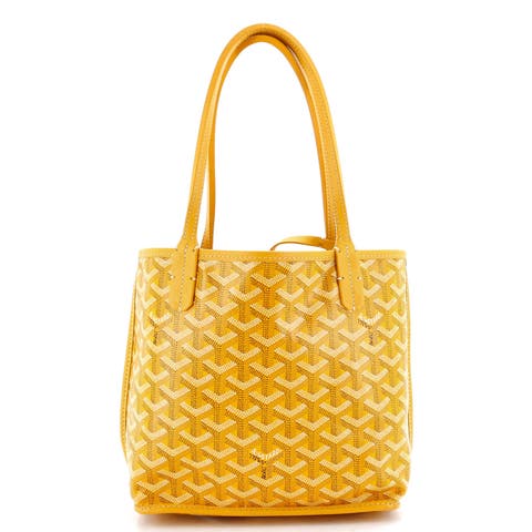 Anjou Reversible Tote Coated Canvas Mini