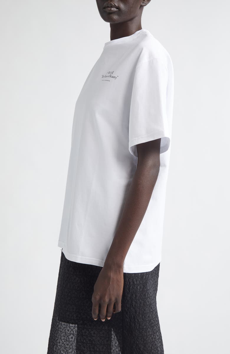 Cecilie Bahnsen Dorothy Graphic T-Shirt, Alternate, color, White / Black