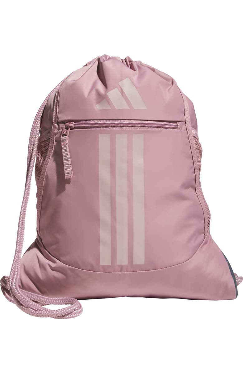 adidas Alliance 3 Sackpack, Main, color, Magic Mauve Purple/ Lilac
