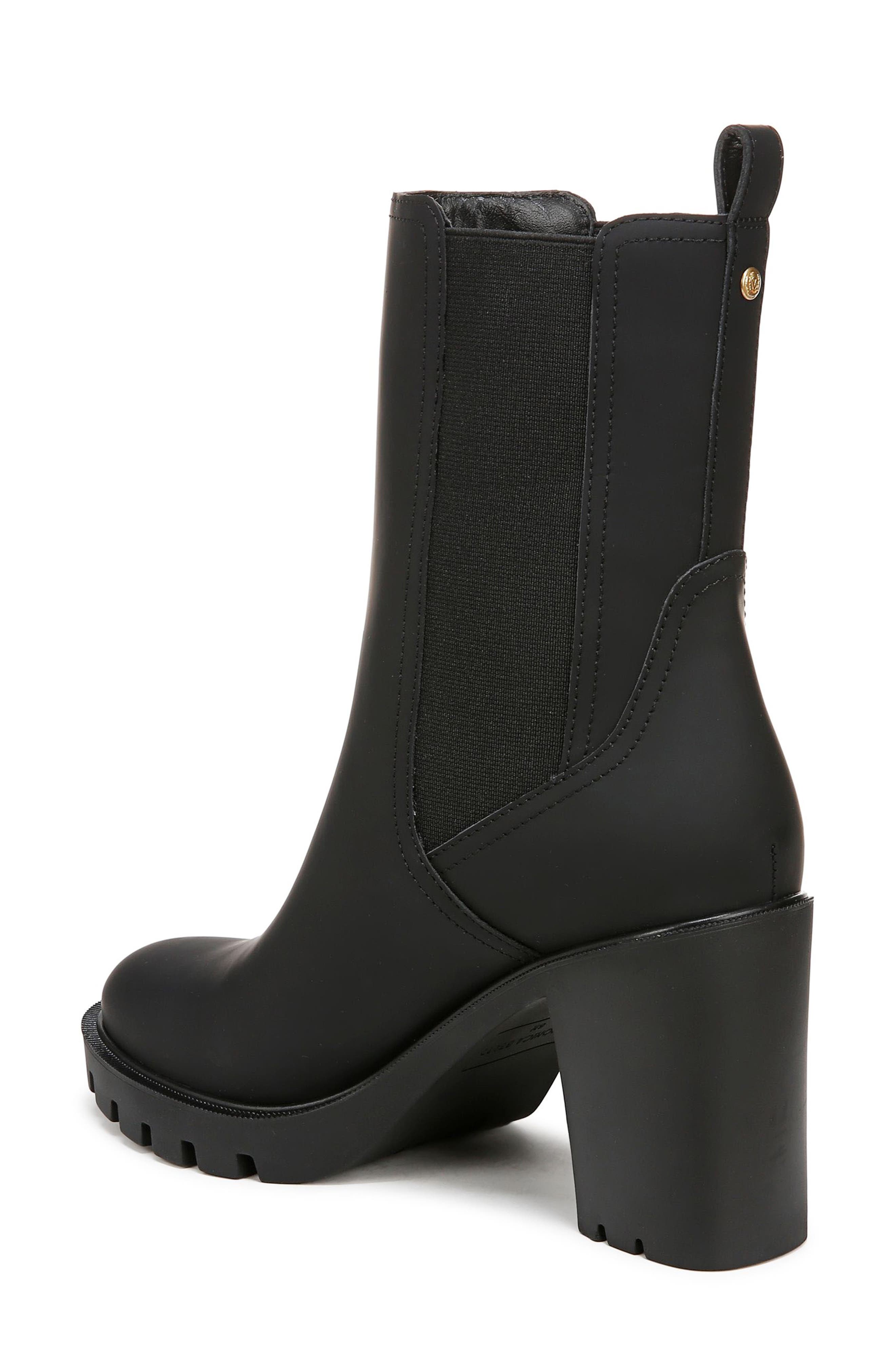 Veronica Beard Riley Water Repellent Chelsea Boot, Alternate, color, Black