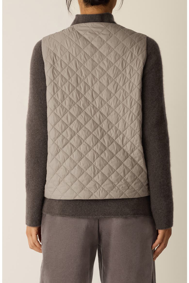 V-Neck Quilted Vest, Alternate, color, REED