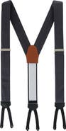 Trafalgar Leyton Diagonal Stripe Silk Formal Suspenders