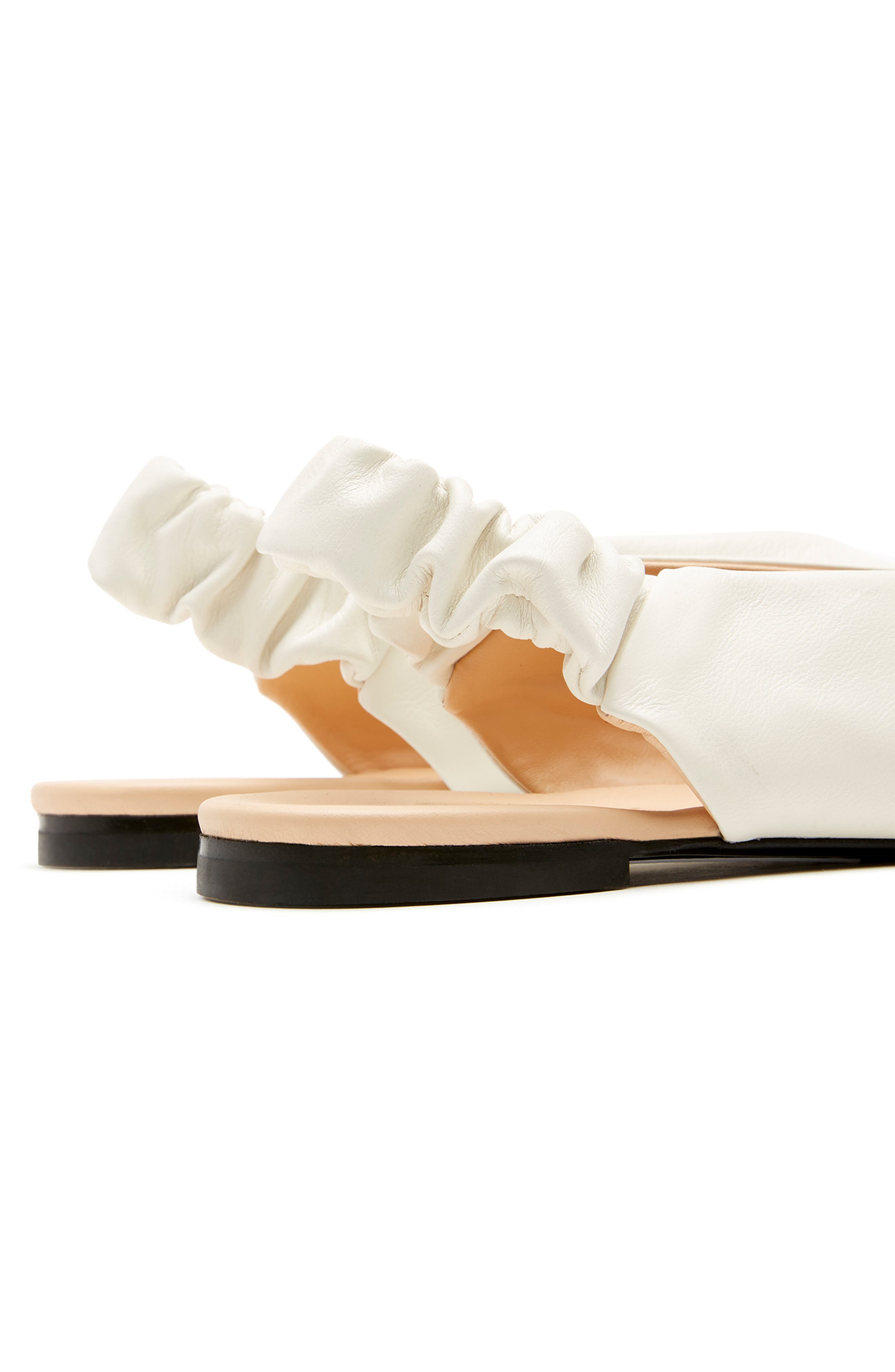 Glenn City Dry™ Waterproof Slingback Flat, Alternate, color, MILK LEATHER