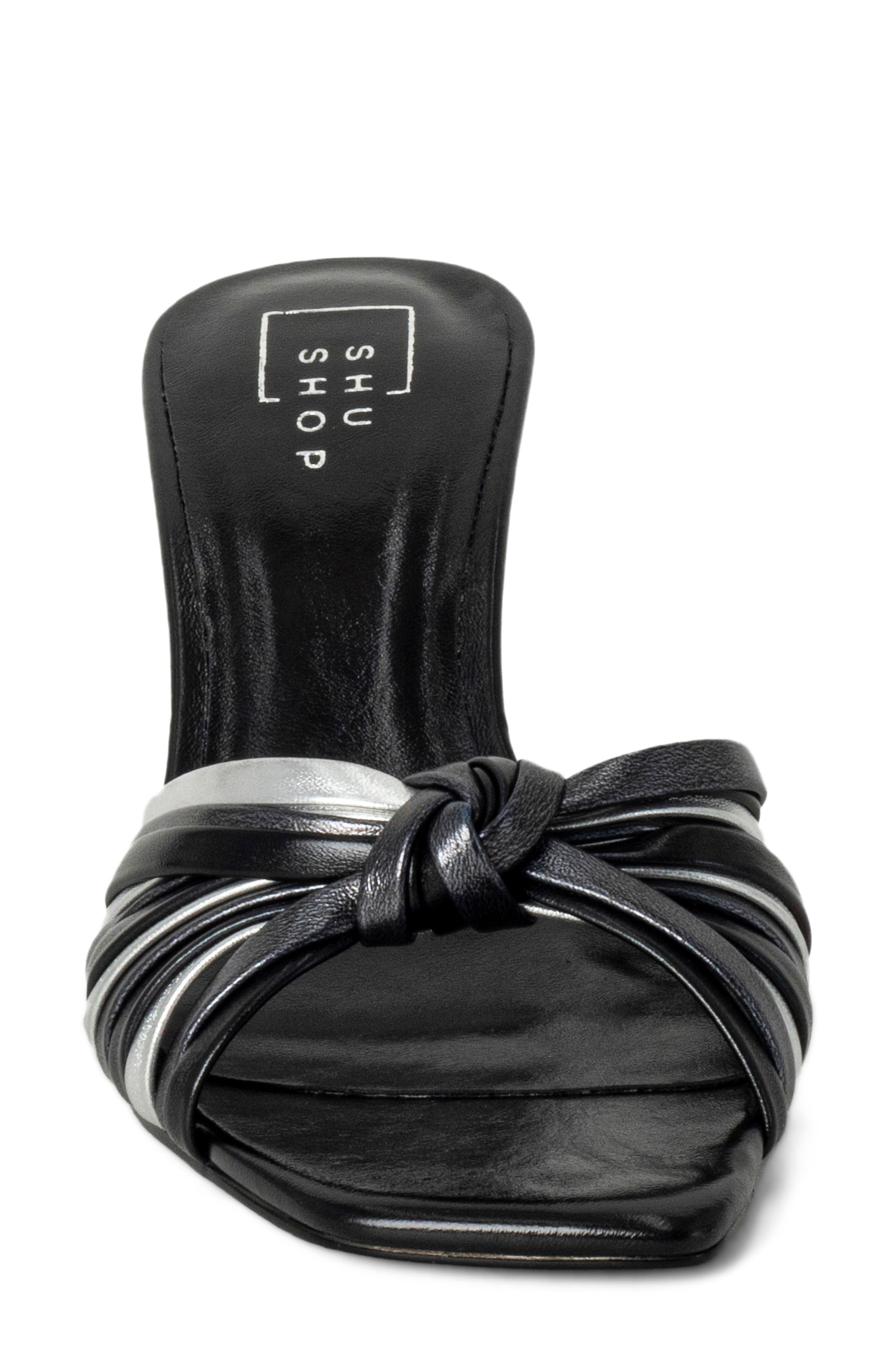 SHUSHOP Georgina Sandal, Alternate, color, Black Multi