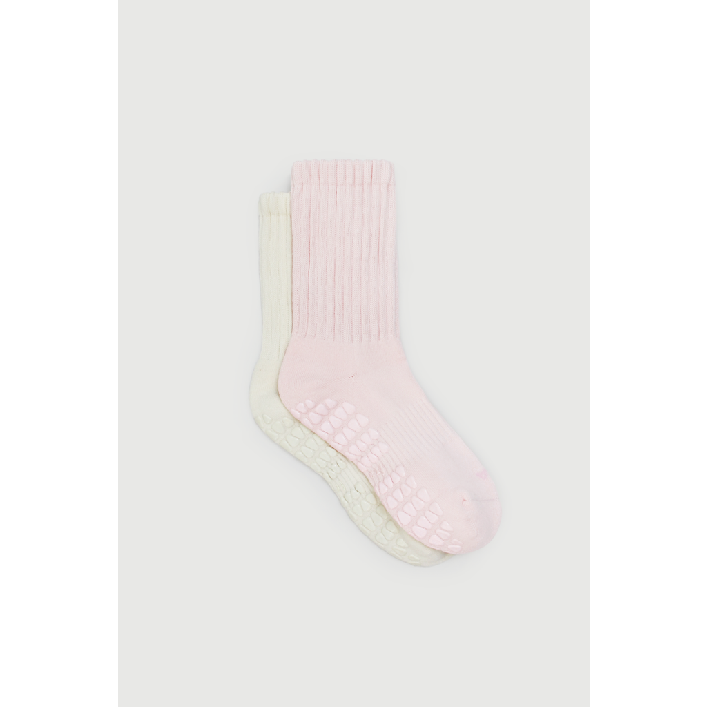 Fraise The Slouch Sock Duo Grip Socks In Animal Print