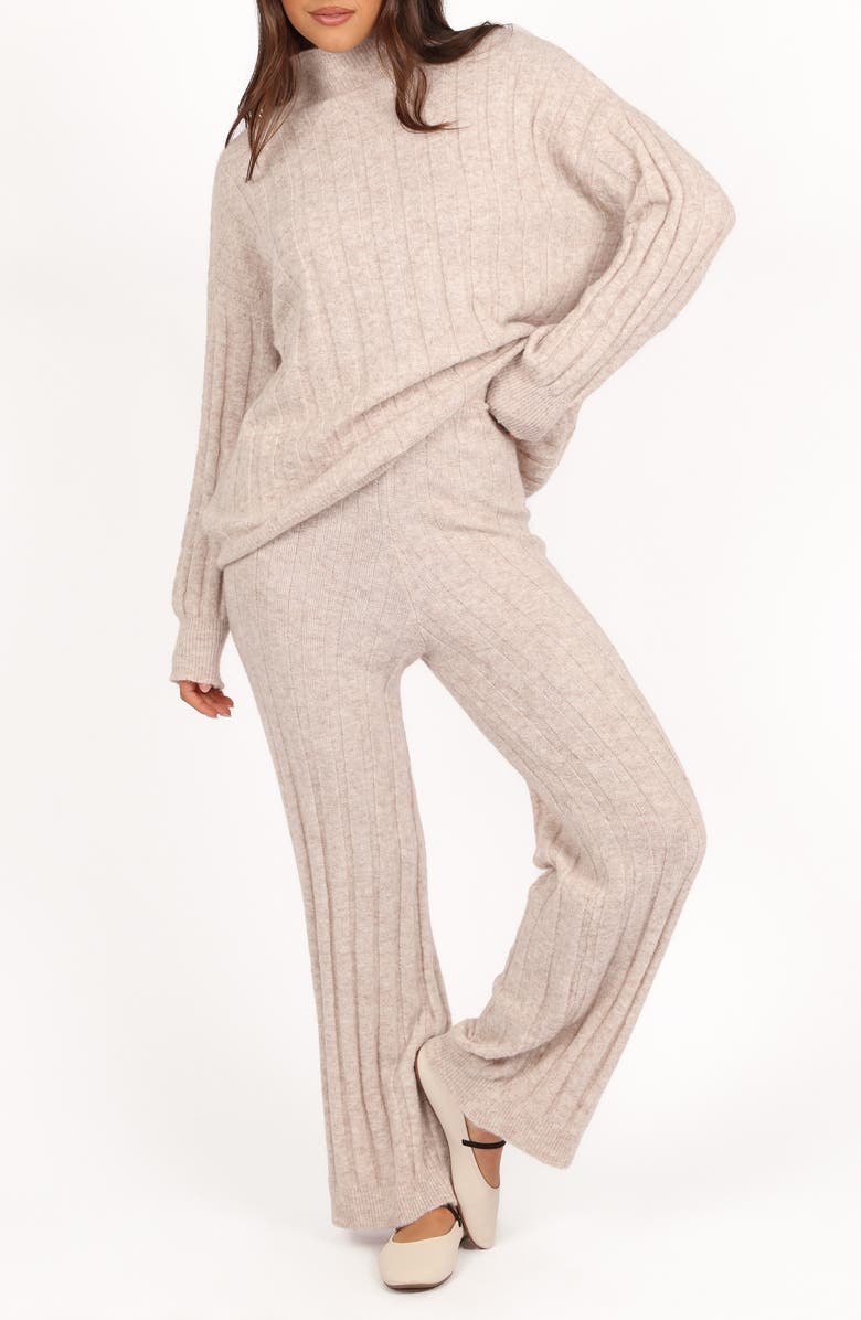 Petal & Pup Tahoe Ribbed Long Sleeve Sweater & Pants Set, Main, color, 