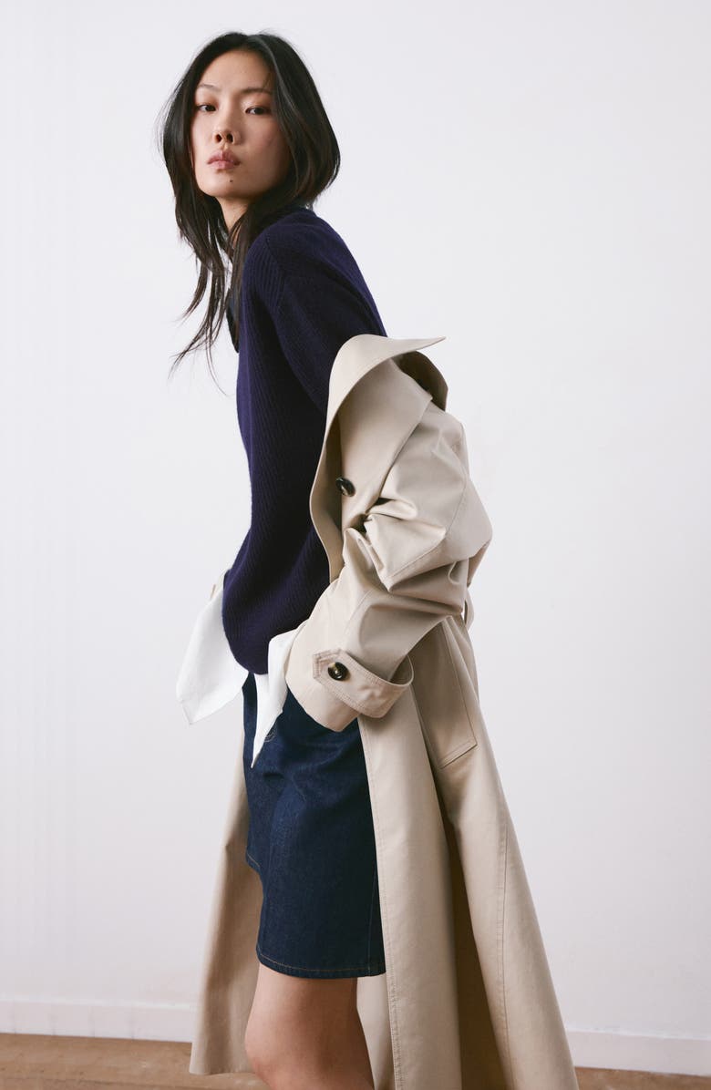 MANGO Polo Sweater, Alternate, color, Dark Navy