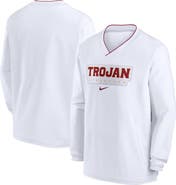 Nike Men's Nike White USC Trojans 2024 Sideline Pullover Windshirt