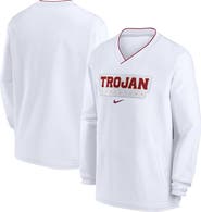 Nike Men's Nike White USC Trojans 2024 Sideline Pullover Windshirt