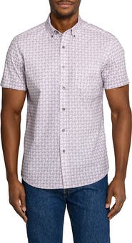 W.R.K Faded Square Short Sleeve Button-Down Shirt