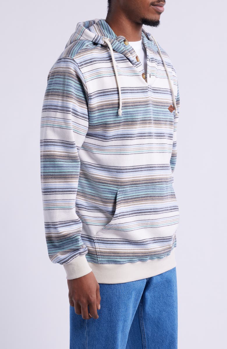 Billabong Rancho Stripe Polo Hoodie, Alternate, color, 