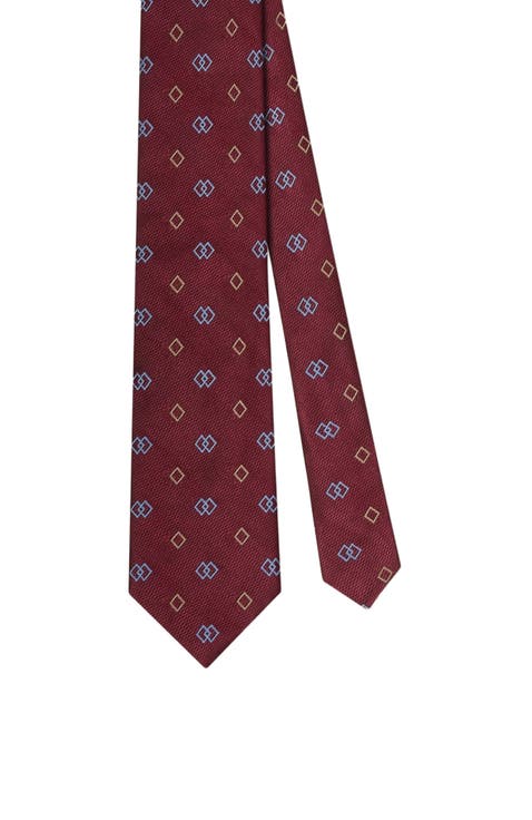 Robert Diamond Jacquard Necktie