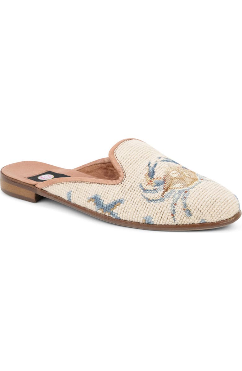ByPaige Needlepoint Crab Mule, Main, color,