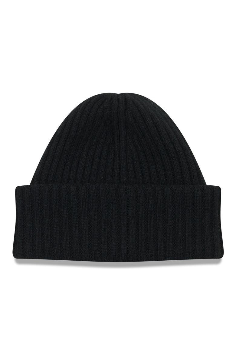 Cap Cashmere Beanie, Alternate, color, BLACK