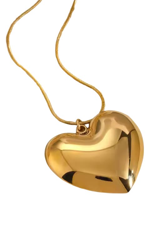 Heart of Gold Pendant Necklace