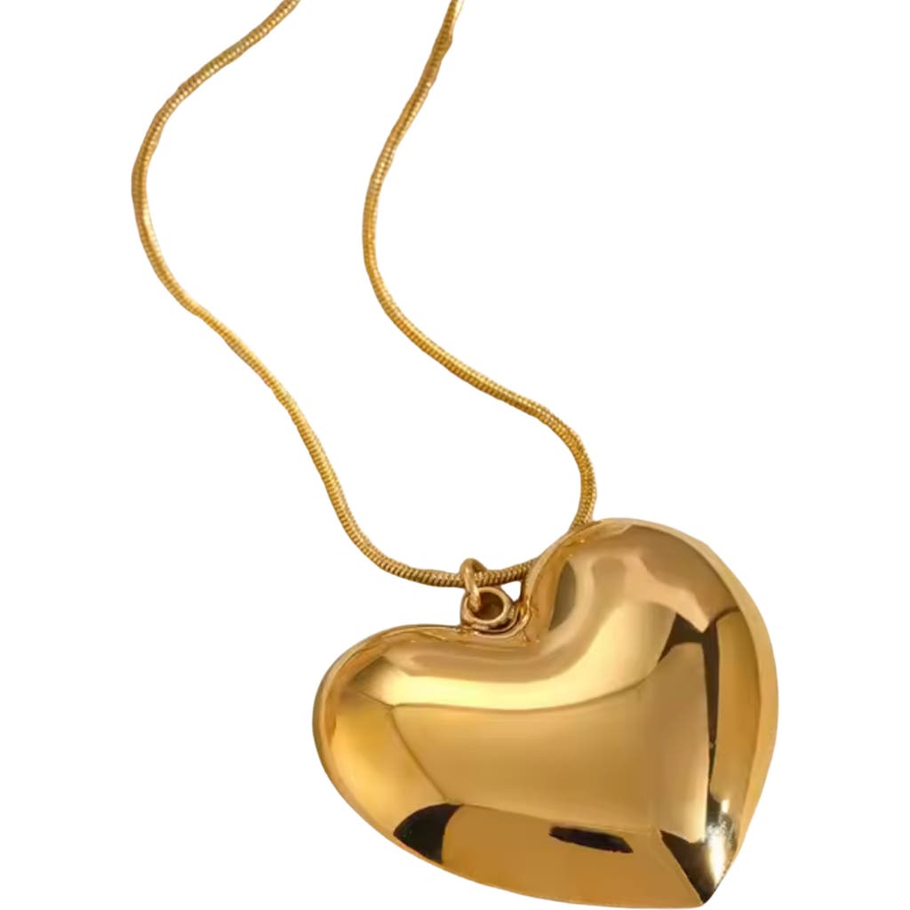 Macrae & Co . Heart Of Gold Pendant Necklace In Gold