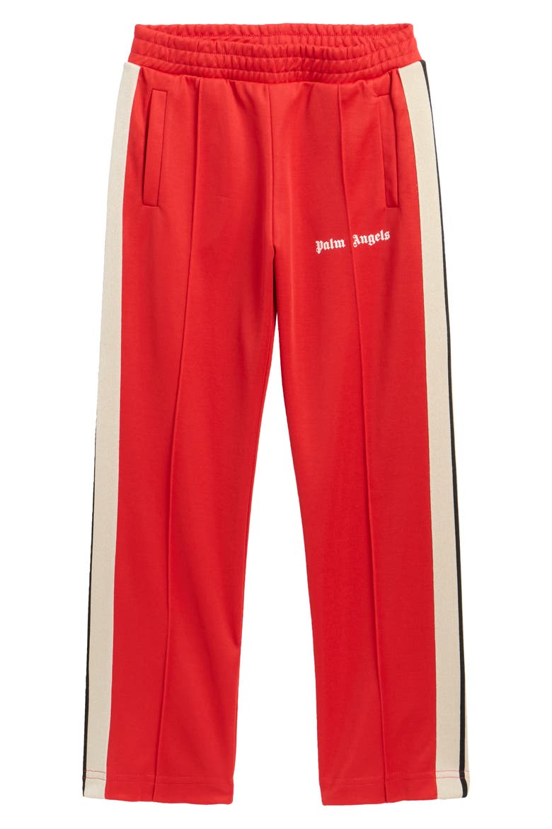 Kids' Track Pants, Main, color, RED/ OFF WHITE