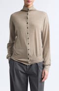 Maria McManus Mock Neck Wool Cardigan