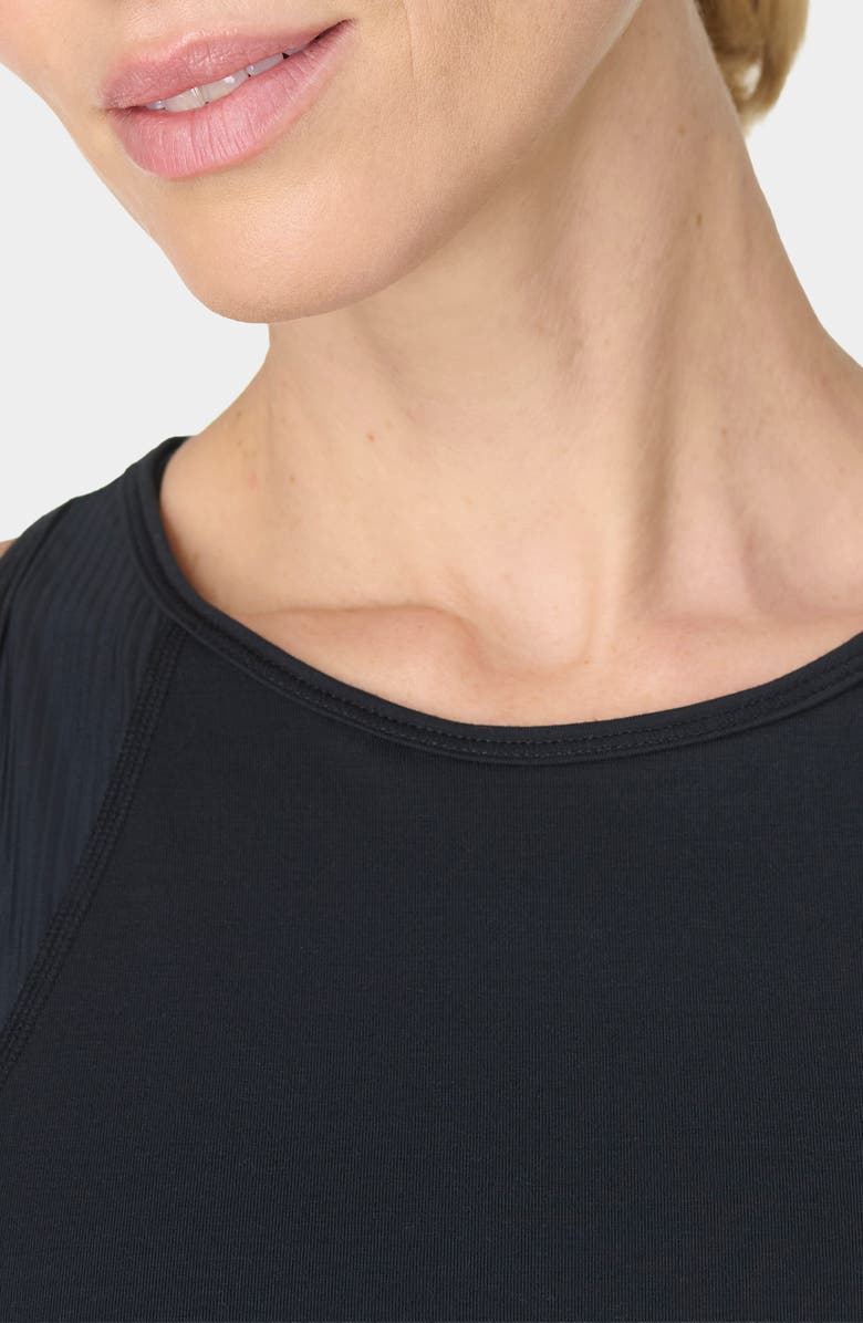 Sweaty Betty Breathe Easy Run Mesh Tank, Alternate, color, Black