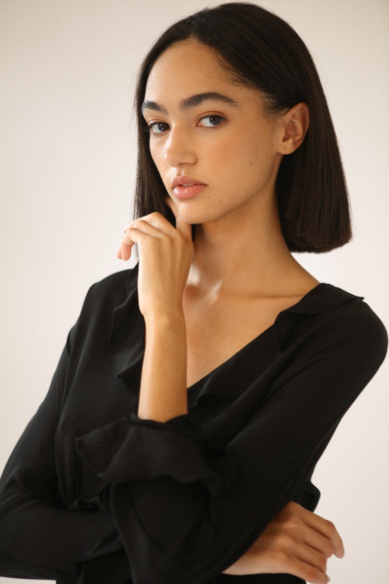 Sander Blouse, Alternate, color, Black