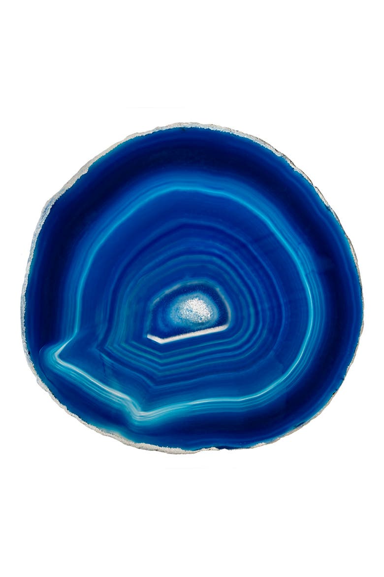 Pedra Set of 4 Agate Coasters, Alternate, color, AZURE/BLUE