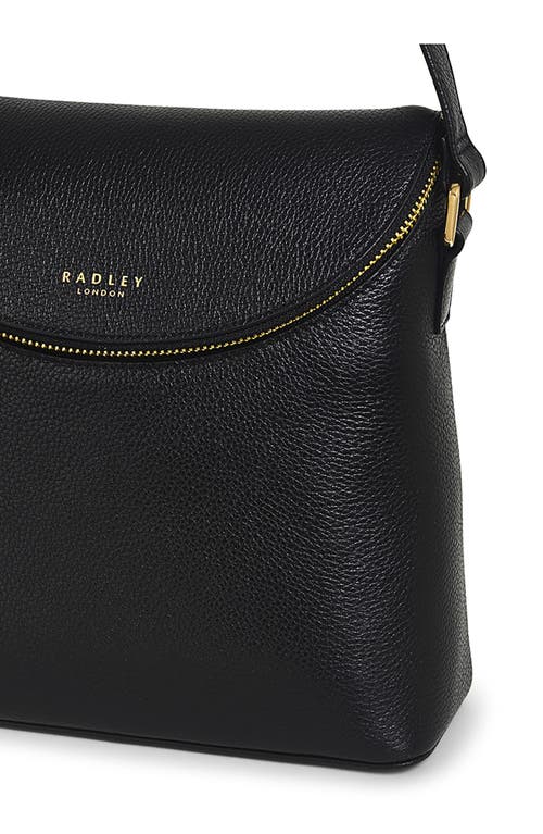Radley London Crown Hill Small Leather Crossbody Bag In Black