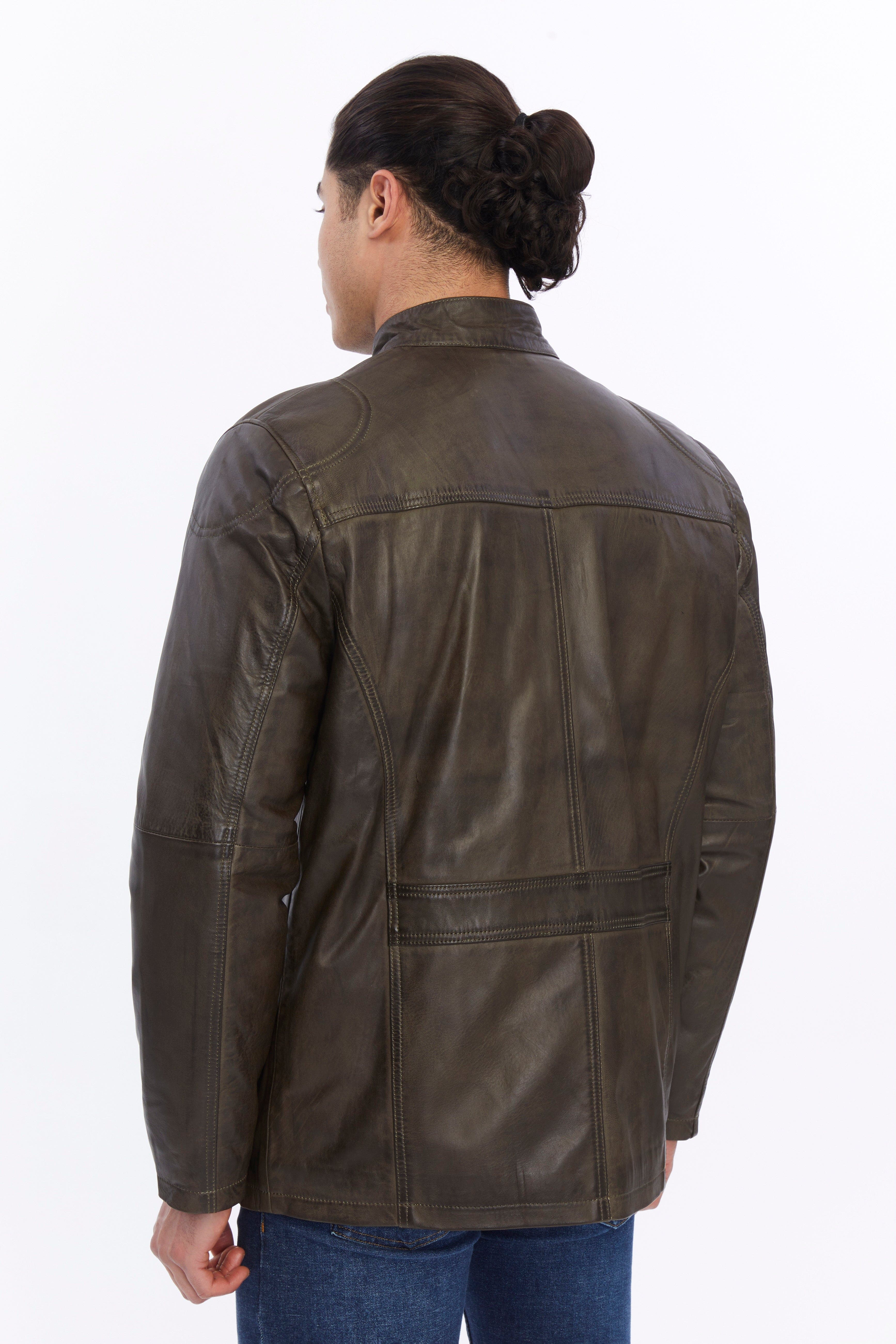 Utility Leather Jacket - image 4