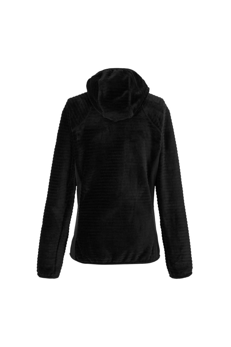 Endra Hooded Fleece Jacket, Alternate, color, Black