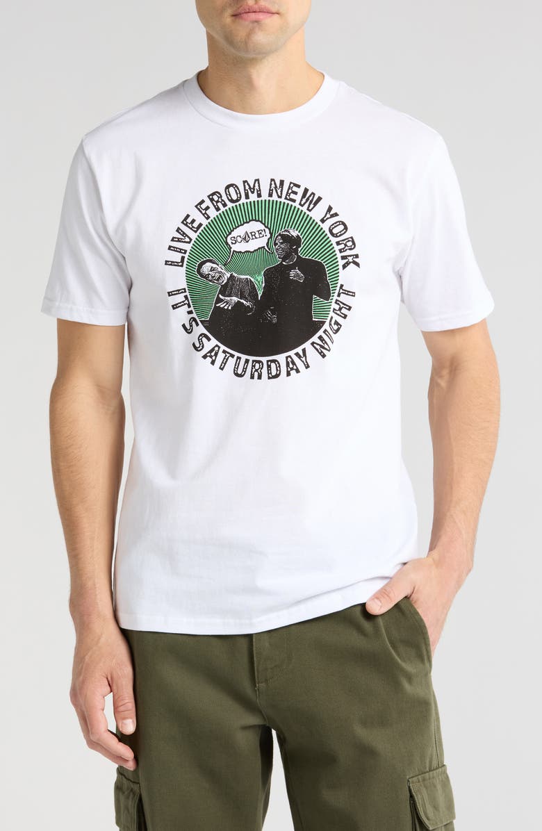 Volcom x SNL 50 Roxbury Graphic T-Shirt, Main, color,