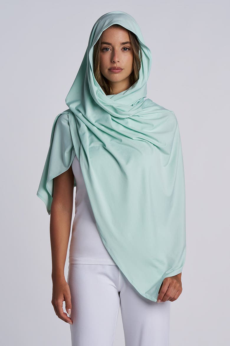 Bhakti Sun Shawl, UPF 50+ Sun Protection, Alternate, color, Misty Aqua